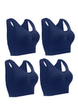 Fast Drying Sports Bra with Bamboo Charcoal - U-Back 3291 (4 pcs) - Sunna Character