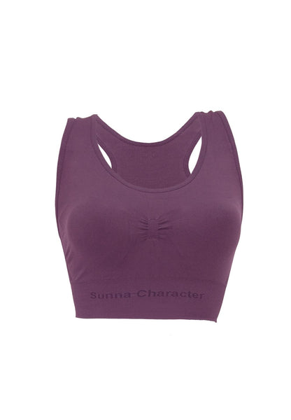 Fast Drying Sports Bra with Bamboo Charcoal - Cross Back 3292 - Sunna Character