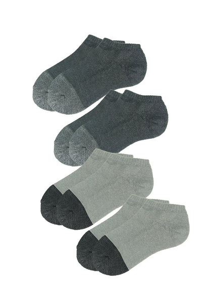 Low Cut Trainer Socks with Bamboo Charcoal (4 pairs) - Sunna Character