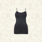 Thin Straps Vest with Bamboo Charcoal Fabric 2137-BLK - Sunna Character